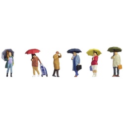NOCH Modelleisenbahn-Figur H0 Menschen im Regen