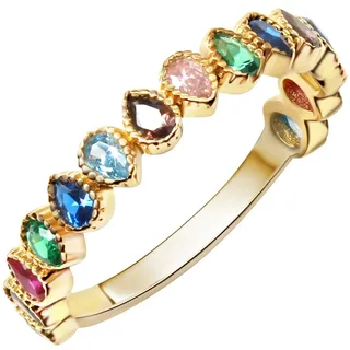 Fascination by Ellen K. Ring 375/- Gold Zirkonia bunt 050 (15,9) Damen