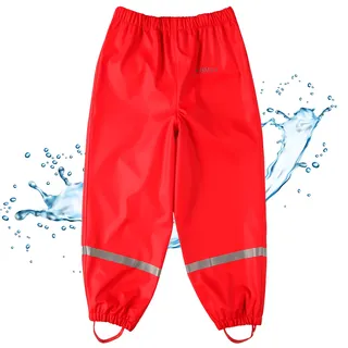 BMS Regenbundhose, wasserdicht für Mädchen in Rot Größe 80 - 80