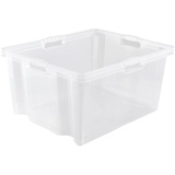 Keeeper Aufbewahrungsbox, Multibox XXL, 44 Liter, natur Farbe: natur-transparent, leer platzsparend nes...