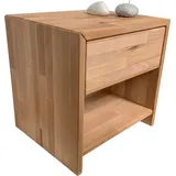 moebelstore24 Nachtkommode Nachtschrank Nachtkonsole Kernbuche-massiv Judith/ Sofie