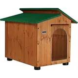 Hundehütten Hundehaus Hundehöhle Aus Massiv Holz Echtholz Geshenk THERMOVORHANG Made in Italy Mod. Alpi A – Chihuahua/Katze 45x60xH48