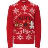 Only & Sons Rundhalspullover rot XXL
