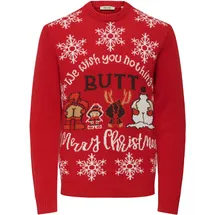 Only & Sons Rundhalspullover rot XXL