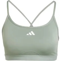 ADIDAS Damen BH Aeroreact Training 3-Streifen, SILGRN, L