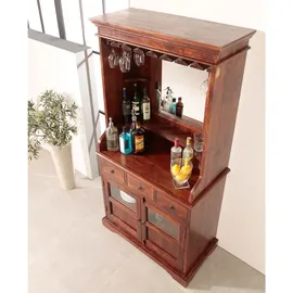 Massivmoebel24 Bar 97 x 52 x 193 cm Braun