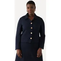 Ulla Popken Kurzjacke in nachtblau | Gr.: 46-48
