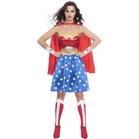 amscan 9915556 .(P) adies Warner Bros Wonder Woman Kostüm Superhelden-Kostüm (Kleid 42-44)