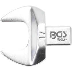 BGS, Schraubenschlüssel, Einsteck-Maulschlüssel  17 mm  Aufnahme 9 x 12 mm