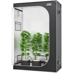 VEVOR Growzelt 48 x 24 x 72 Zoll Indoor-Growzelt Hydrokultur-Fenstertürablage