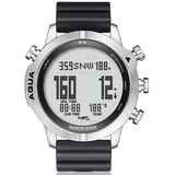 TPWEWRX Tauchcomputeruhr 100M wasserdichte Outdoor Sport Digitaluhren für Herren Tauchen Armbanduhr Uhren mit Kompass Höhe Luftdruck Wassertemperatur Messung Tauchprotokoll (Silver)