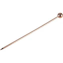 Cocktailspieße Kugel, Metall kupferfarben - 10,8cm (10 Stk.)