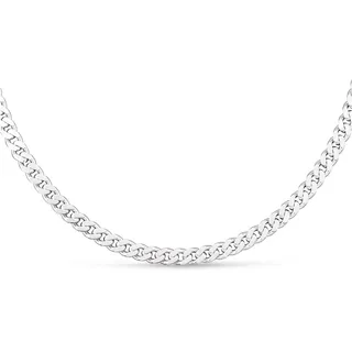 Kette ohne Anhänger FIRETTI "Schmuck Geschenk Silber 925 Halsschmuck Halskette Panzerkette" Gr. 55, silber (silberfarben), Halsketten, Damen, 55, Silber 925 (Sterlingsilber), B: 6mm, Panzerkette, Made in Germany, B:6mm