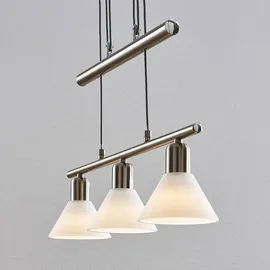 LINDBY Delira 3-flg., nickel, - Silber/Grau