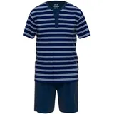 CECEBA Pyjama Philadelphia Blau/Weiß 3XL