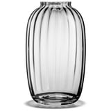 Holmegaard Vase H25.5 cm Primula Optisches Muster aus mundgeblasenem Glas, klar