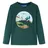 vidaXL Kinder Langarmshirt Berg Baum Langarm T-Shirt Jungen Kindershirt Dunkelgrün 116 - 116
