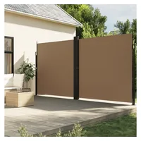 vidaXL Seitenmarkise Ausziehbar Taupe 200x600 cm