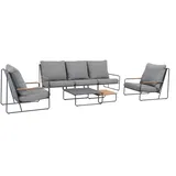 BEST Freizeitmöbel Best Portofino Lounge-Gruppe 5tlg. - Anthrazit