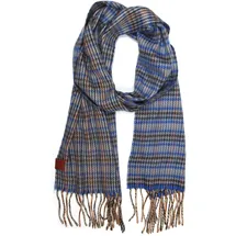 COLLEZIONE ALESSANDRO Italienischer Schal " Mailand " in blau | Gr.: onesize