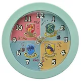 Widdop and Co Harry Potter Hogwarts-Wappen-Wanduhr, 23 cm, Türkis