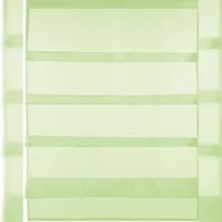 BestLivings Transparente Bistrogardine Raffoptik mit Stangendurchzug in Voile, schlicht und modern in vielen erhältlich (80 x 110 cm/grün / apfelgrün)
