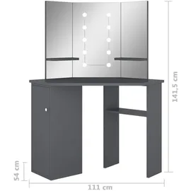vidaXL Schminktisch, Juliana (54 x 111 x 141.50 cm