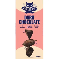 HealthyCo Zartbitterschokolade Bitterschokolade ohne Zuckerzusatz 100 g