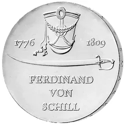 5 Mark DDR Gedenkmünze "200. Geburtstag Ferdinand von Schill"!