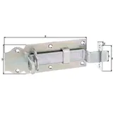 GAH Alberts Schlossriegel Länge 140 mm Breite 52 mm gekröpft Ausschub 30 mm 1 Stück