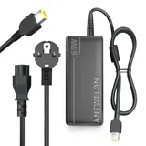 65W 45W Laptop Netzteil Ladekabel Ladegerät für Lenovo Thinkpad T470 T470S T460 E531 E440 E450 E560 E570 L470 L440 X270 X250 Ideapad 300 500 Yoga 13 11S X1 Carbon 2015/2016 ANTWELON 20V 3,25A Slim Tip