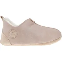 Vanuba Handgemacht Lammfell Hausschuhe Damen Winter Oxford Warme Hausschuhe Geschlossen - Pantoffeln Damen - Hüttenschuhe 39 Beige/Weiß - 39 EU