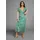 LAURA SCOTT Sommerkleid mit Alloverdruck & leicht gerafften Flügel-Ärmeln grün 38