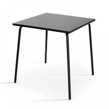 Oviala Gartentisch, Grau, Metall, Quadratisch, 70x72x70 cm, Gartenmöbel, Gartentische, Gartentische