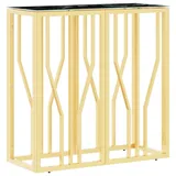 vidaXL Konsolentisch Golden 70x30x70 cm Edelstahl und Glas