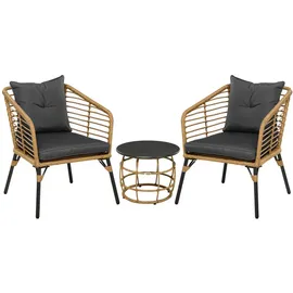 Okwish Bistroset 3-tlg. Sand/Grau