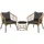Okwish Bistroset 3-tlg. Sand/Grau
