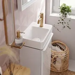 hansgrohe Tecturis S Standventil 73313140 UP, für Wandmontage, Ausladung 108mm, brushed bronze