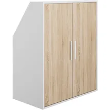 Gami Kleiderschrank UNDER 91 x 110 x 50 cm Braun/Weiß
