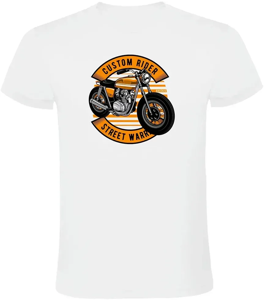 Kruskis Custom Rider Kurzarm-t-shirt - White - XL