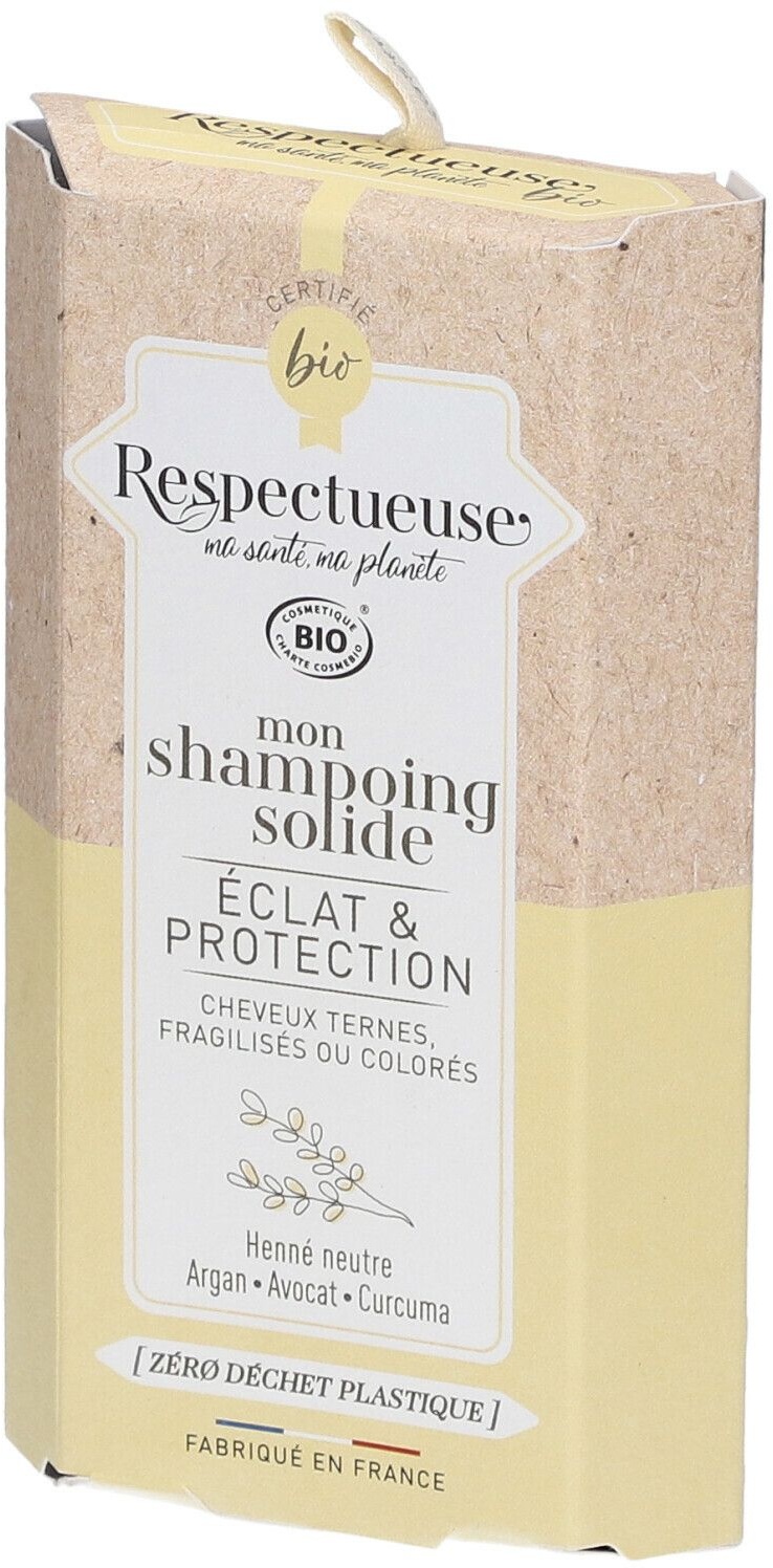 Respectueuse Mon Shampoing Solide ÉCLAT & PROTECTION Bio 75 g shampooing