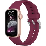 IMFRCHCS Smartwatch für Damen und Herren, 1,47 Zoll HD Smartwatch mit 130 Sportmodi, wasserdicht IP68, Sportuhr mit Schrittzähler/Herzfrequenzmesser/Schlafmonitor für Android/iOS