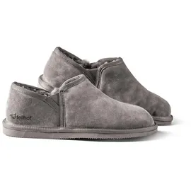 Fellhof Hausschuh Komfort Herren grau Innenmaterial 100% Lammfell mit rutschfester Gummisohle 1 St