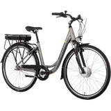 Saxonette Advanced Sport E-Bike Wave 7 Gang Kettenschaltung Federgabel silberr m...