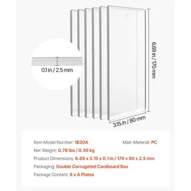 Vevor Stanzplatten 6er-Pack 170x80x2,5 mm