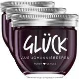 Glück Fruchtaufstrich schwarze Johannisbeere, 230 g (Packung mit 3)