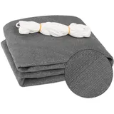 Woltu Sonnensegel Dreieck HDPE 360 x 360 x 510 cm Grau
