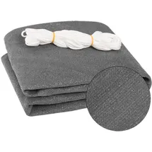 Woltu Sonnensegel Dreieck HDPE 360 x 360 x 510 cm Grau