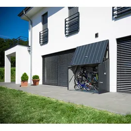Trimetals Sesame Fahrradbox Metall Dunkelgrau 76x185x139 cm