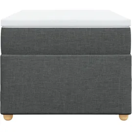 vidaXL Boxspringbett 100 x 200 cm Dunkelgrau